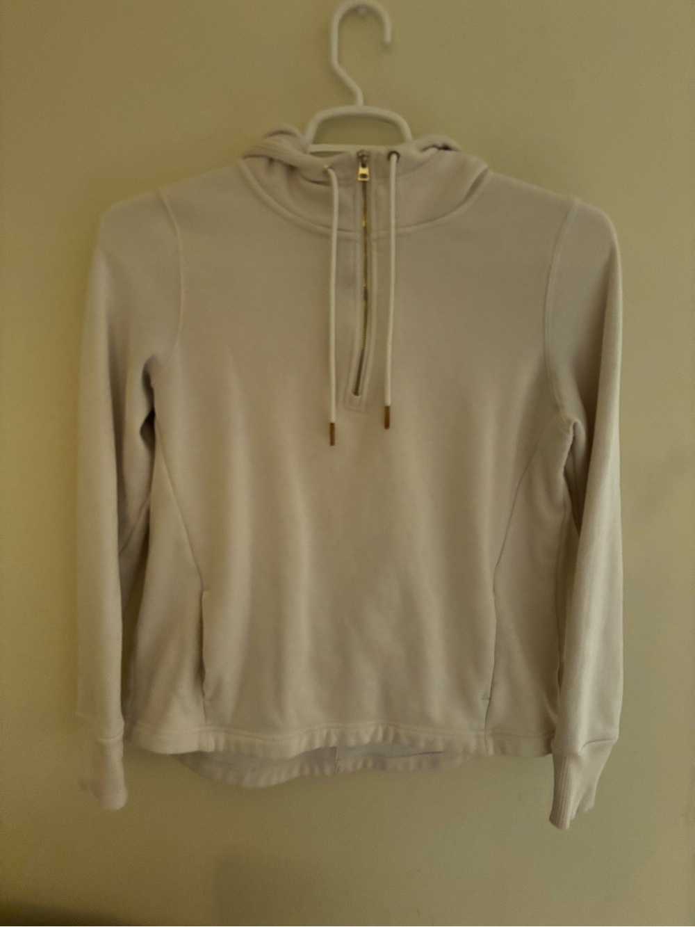 Avia Cream Half-Zip Pullover Hoodie